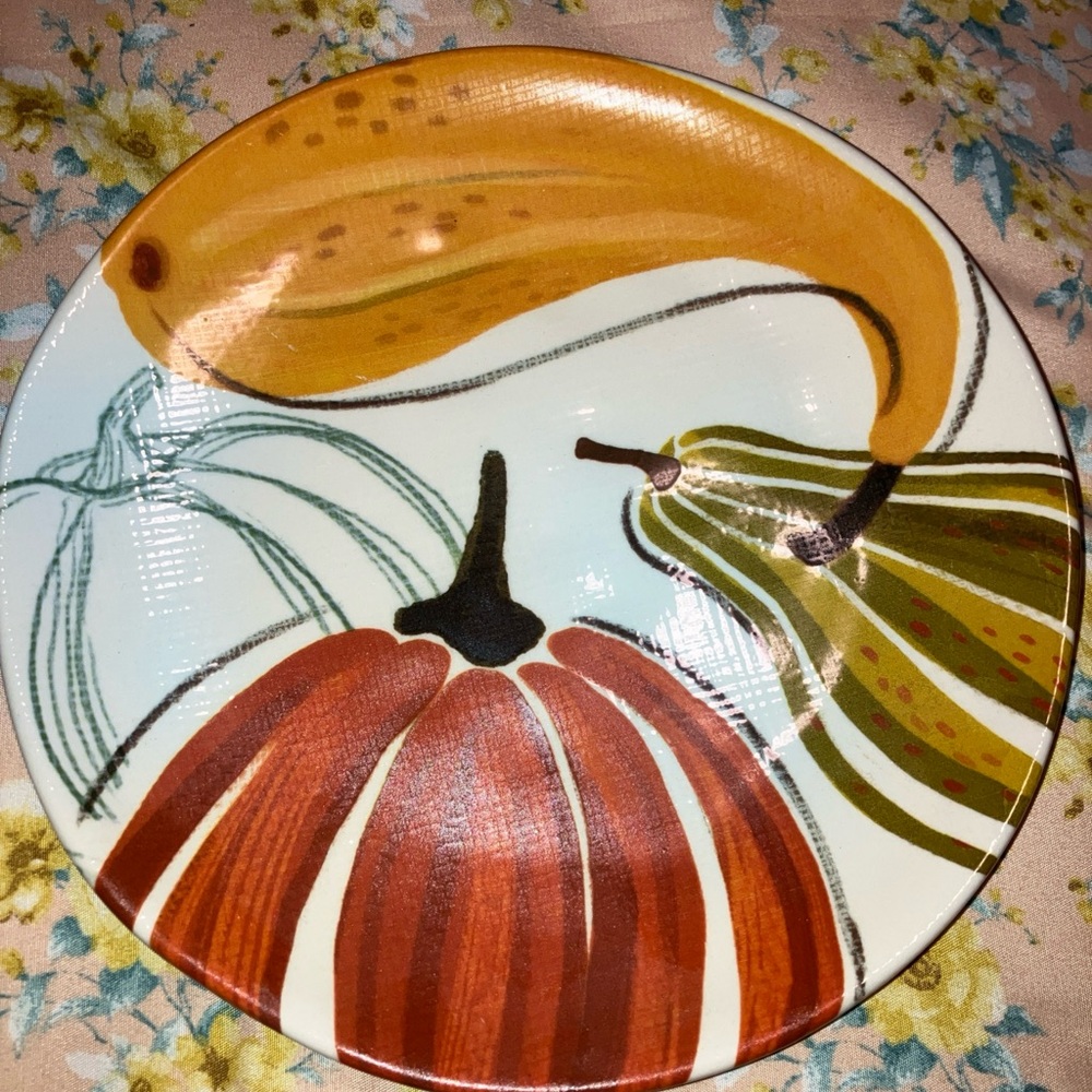 Noble Excellence Colorful Harvest Salad Plate 8.5”